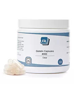 Clear Empty Gelatin Capsules Size #000 Packaging Pot