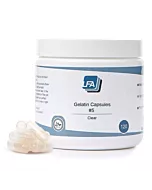 Clear Empty Gelatin Capsule Size #5 120 Count Packaging
