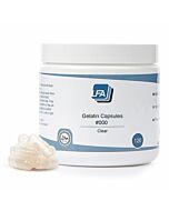 Clear Empty Gelatin Capsules Size #000 Packaging Pot