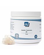 Clear Empty Gelatin Capsule Size #5 120 Count Packaging
