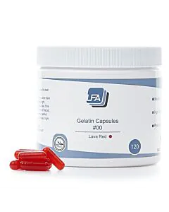 Empty Gelatin Capsules - Size #00 Lava Red