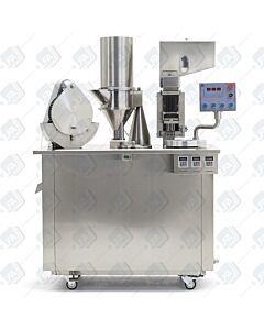 The SACF 25 Semi-Automatic Capsule Filling Machine from the front