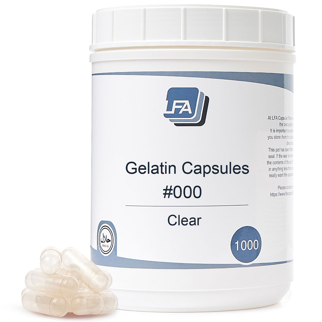 100PCS/Bag Standard Size 000#Empty Capsules Gelatin Clear Capsules Hollow  Hard Gelatin Transparent Seperated Joined Capsules