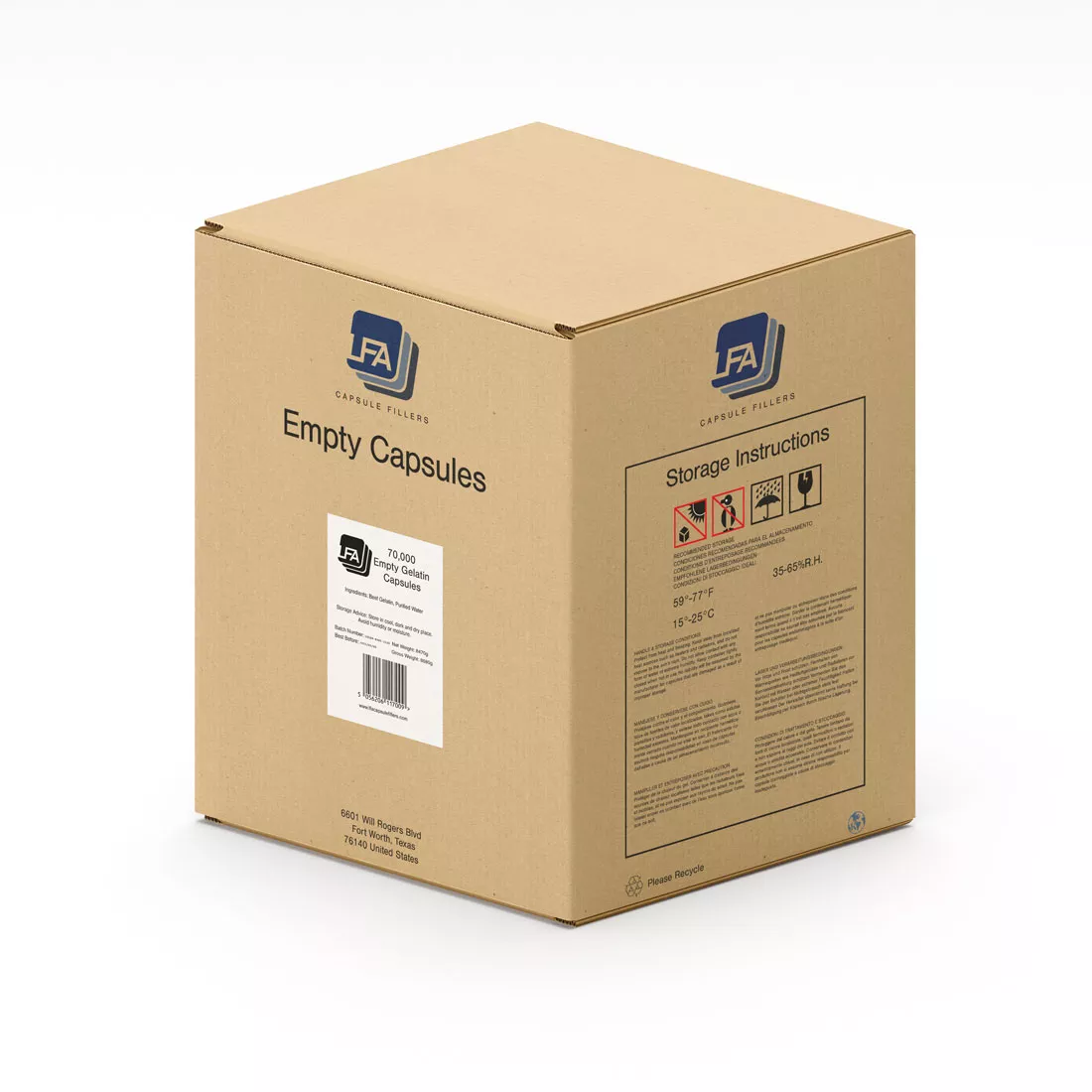 Capsules Express Size 3 Empty Gelatin Capsules – Kosher, Gluten-Free – Made In USA 1 thumbnail image